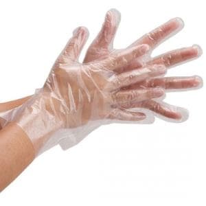 Cubre guantes polietileno x 100 unidades