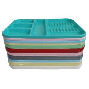 Bandeja de plastico grande celeste