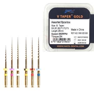 Limas Fanta V-Taper Gold file en 25 mm (rotatorias)