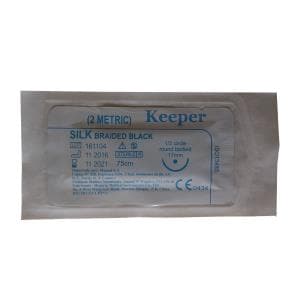Agujas con hilo de sutura Keeper x unidad seda