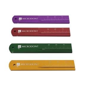 Regla endodoncia milimetrada Microdont color