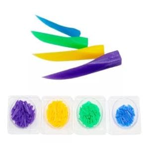 Cuñas plasticas Rogin x 100 unidades azul short