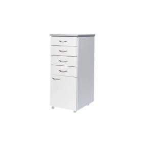 Mueble Rodante Mobicraft 4 cajones + puerta (4 Cajones, 1 Puerta chica) (400x360x840)