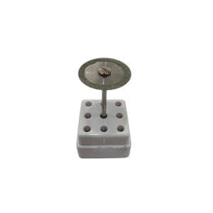 Disco de diamante en el contorno con mandril