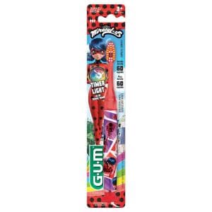 Gum cepillo ladybug timer light con luz